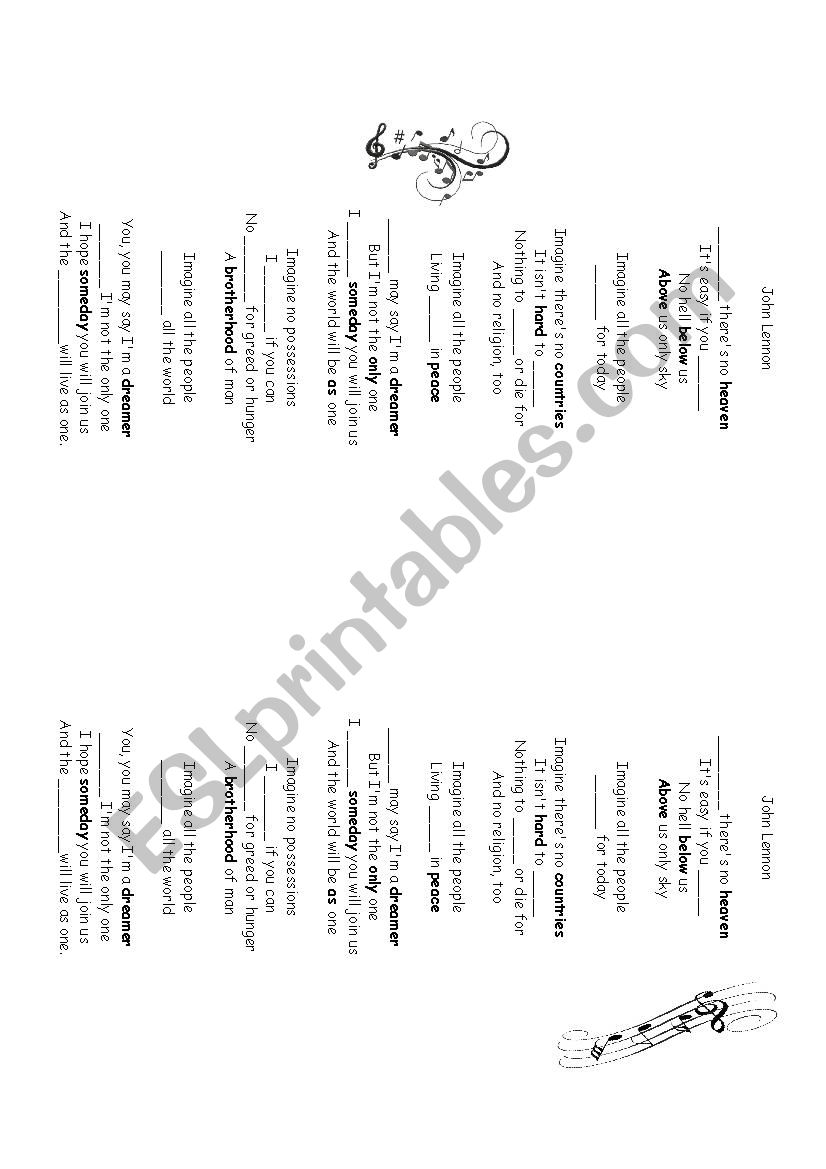 World Peace worksheet