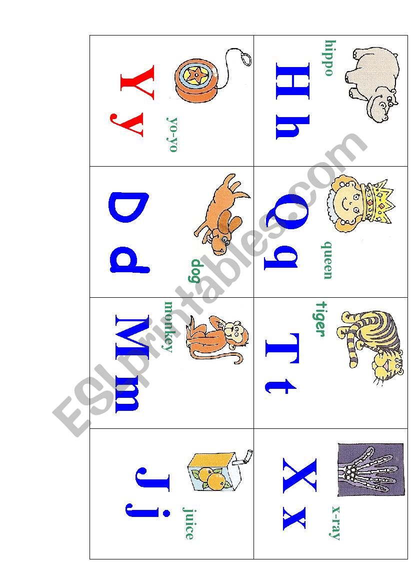 ABC bingo part 5 worksheet