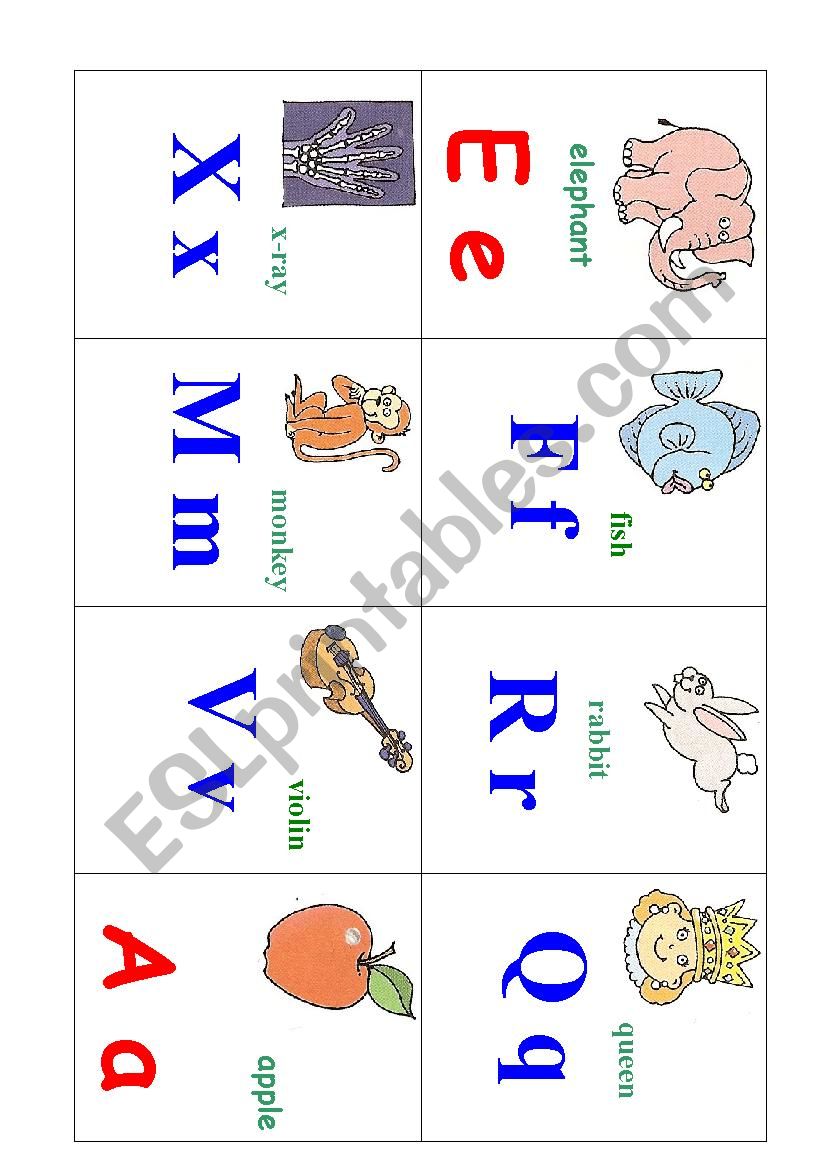 ABC bingo part 6 worksheet