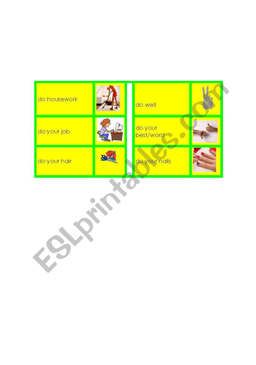 DO vs MAKE (page 4/4) worksheet