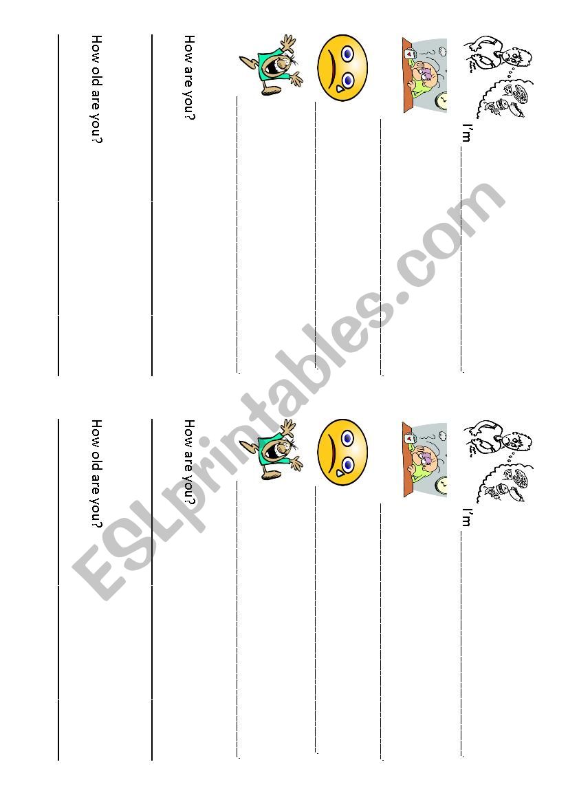 Feelings worksheet