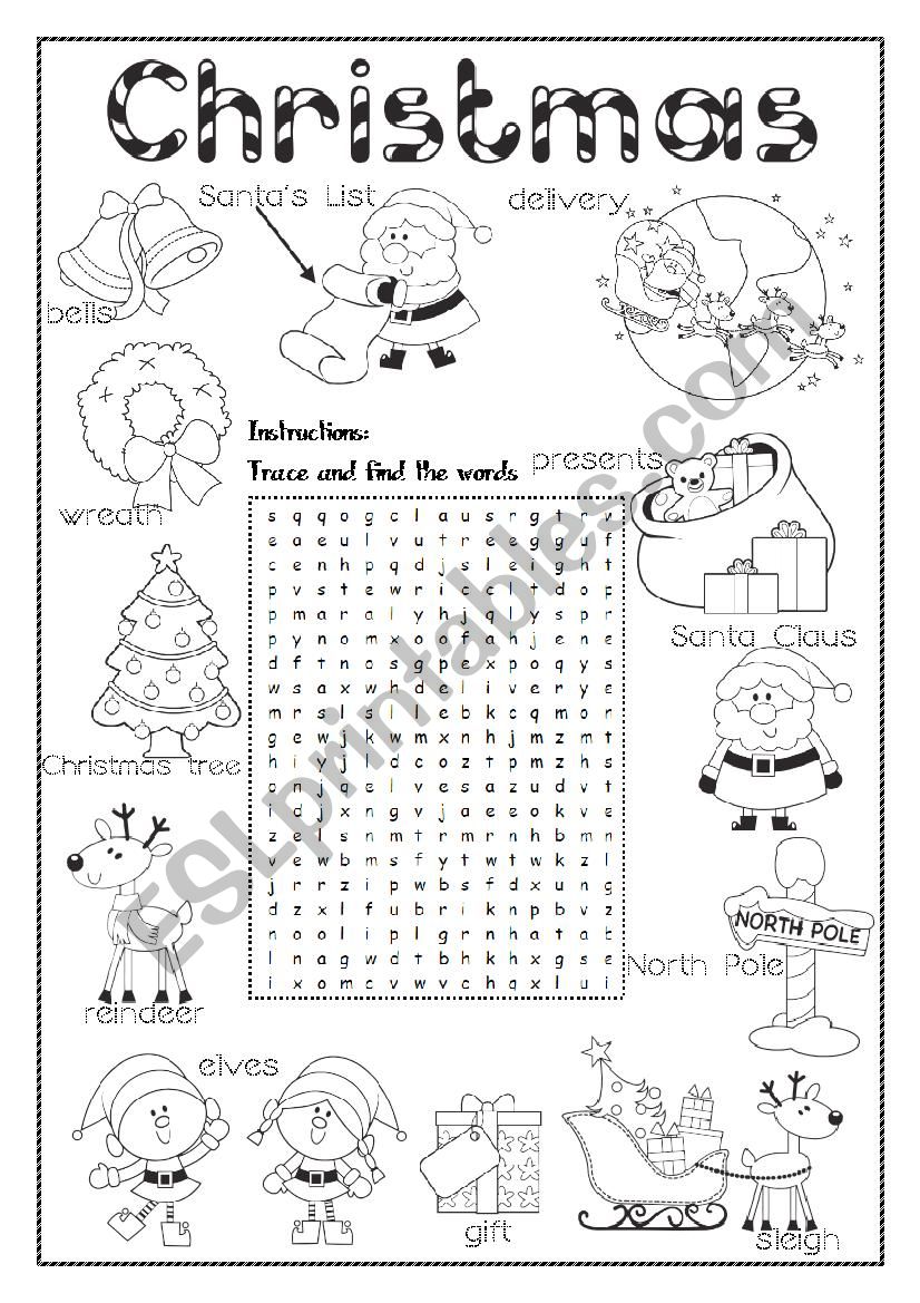 Christmas worksheet