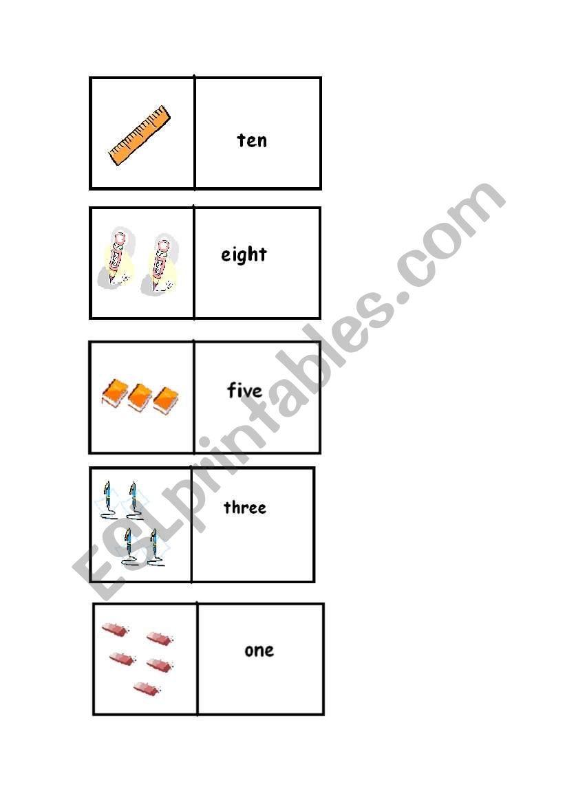 number dominoes worksheet