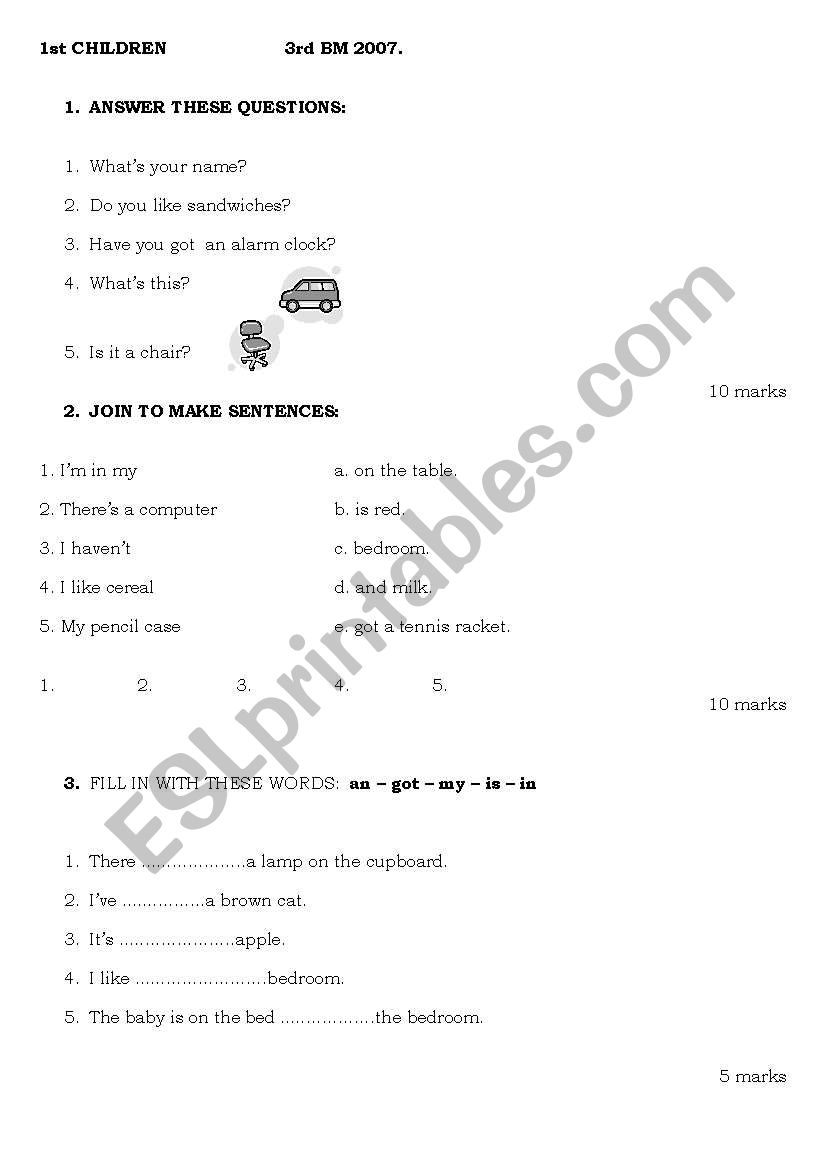 REVIEW worksheet