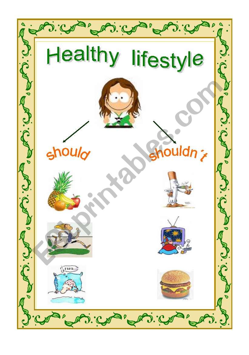 Healthy lifestyle. worksheet