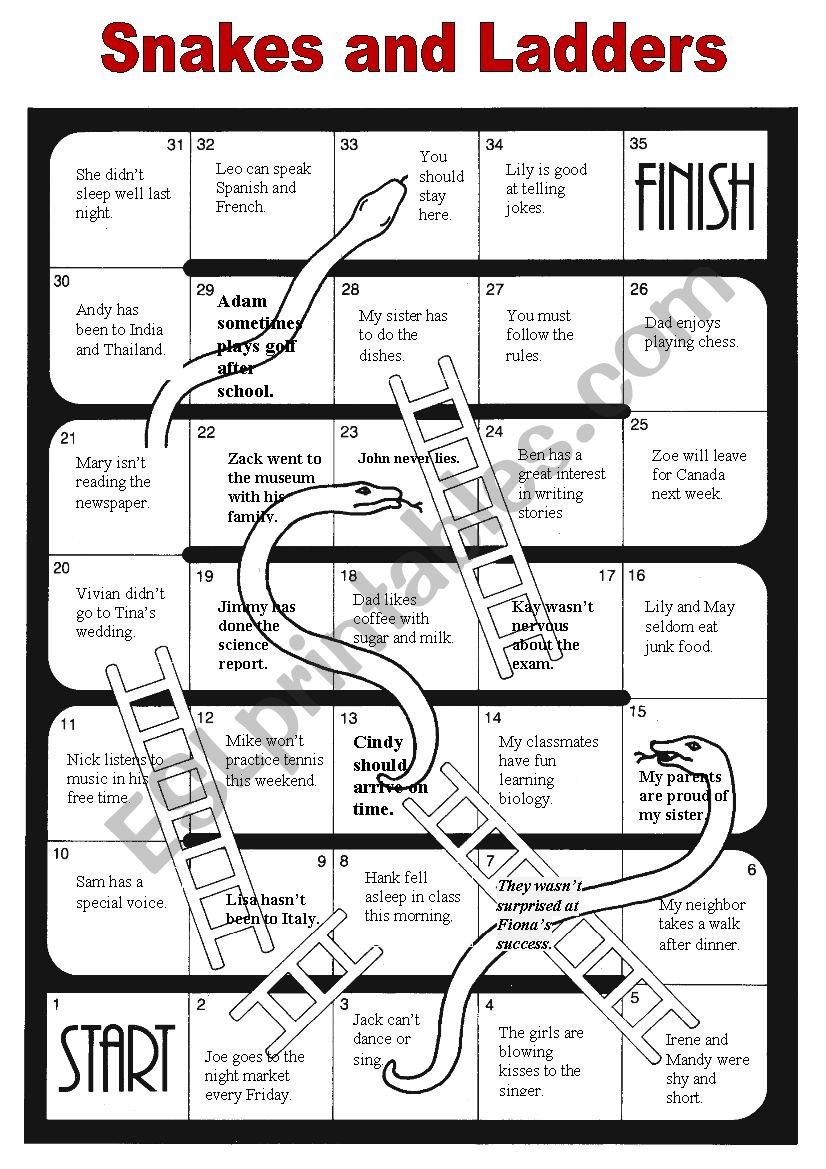 Snakes and Ladders for So do I / Neither do I