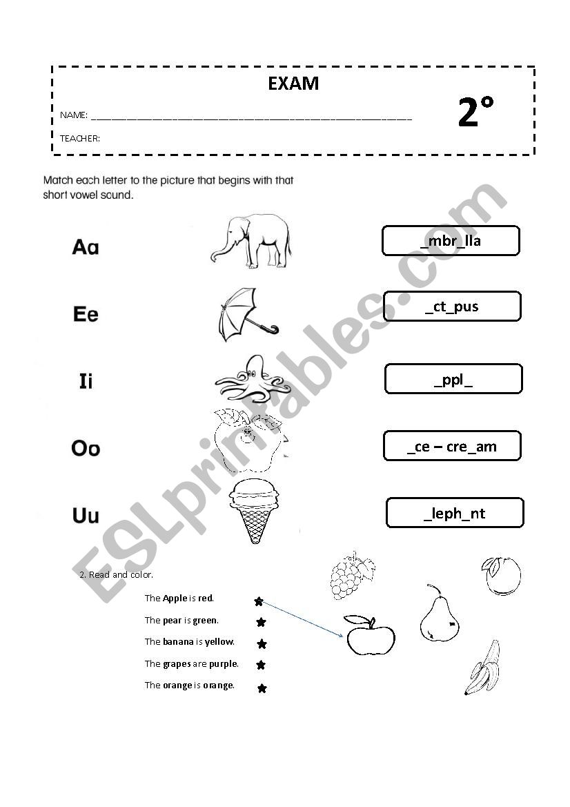 I like banana worksheet