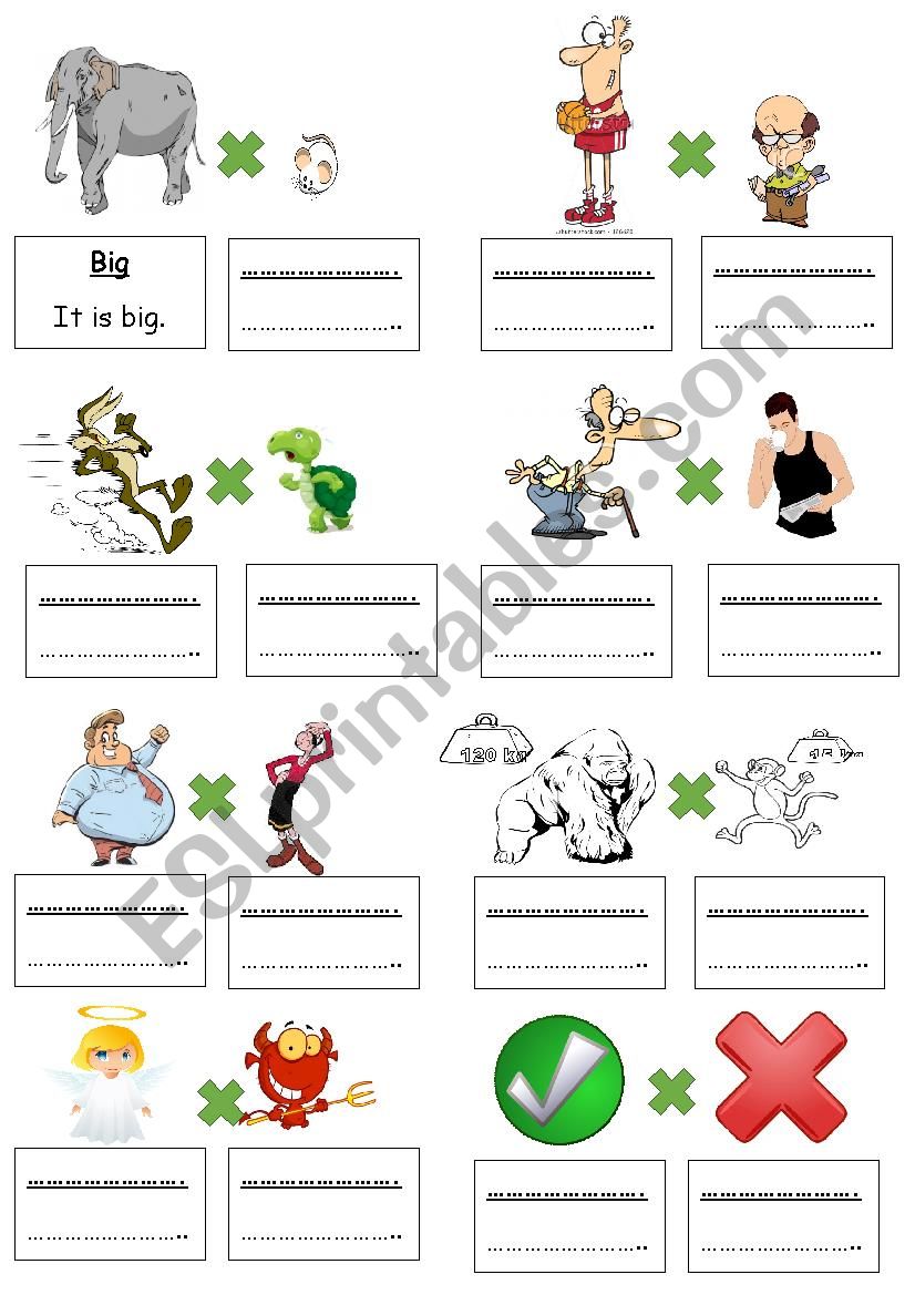 Adjectives worksheet