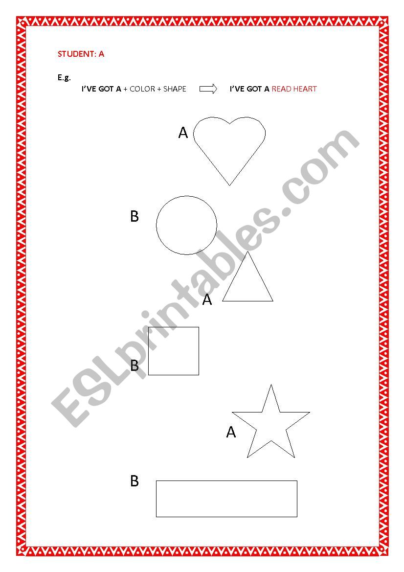 Shapes worksheet