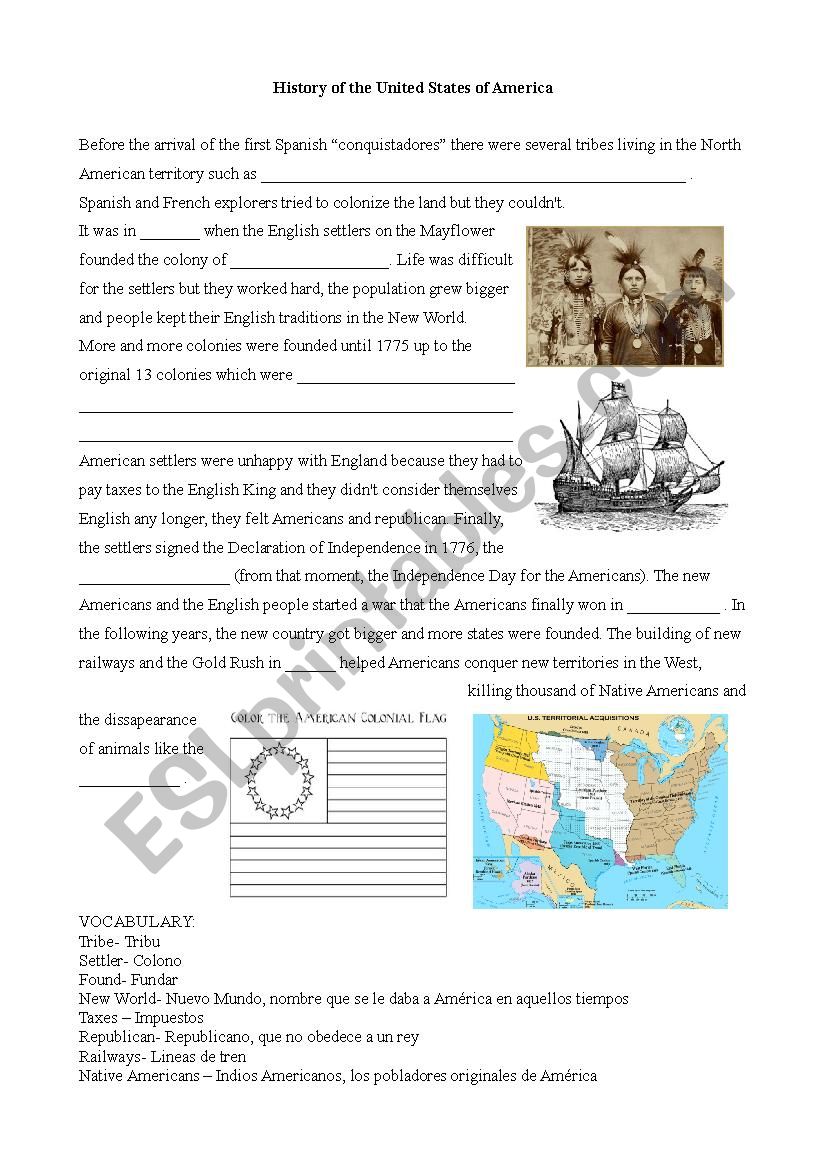 History of the United States od America