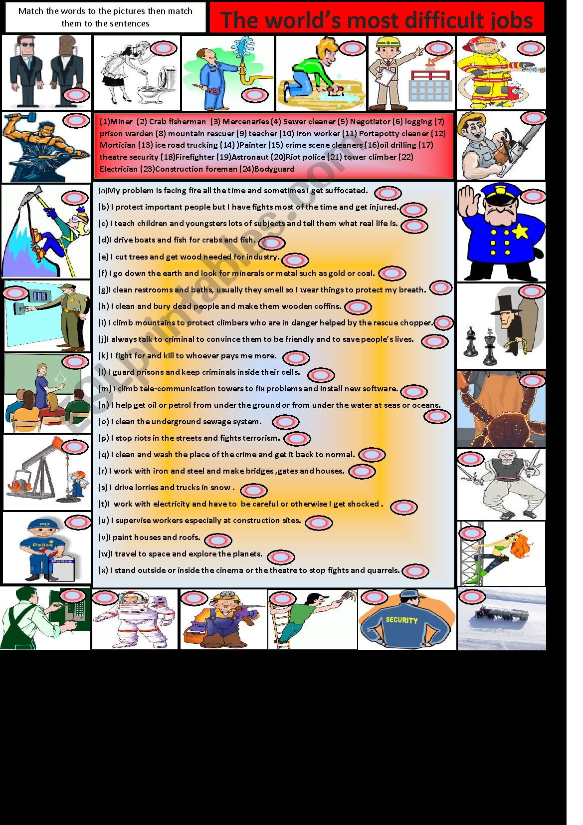 The World´s  most dangerous jobs 