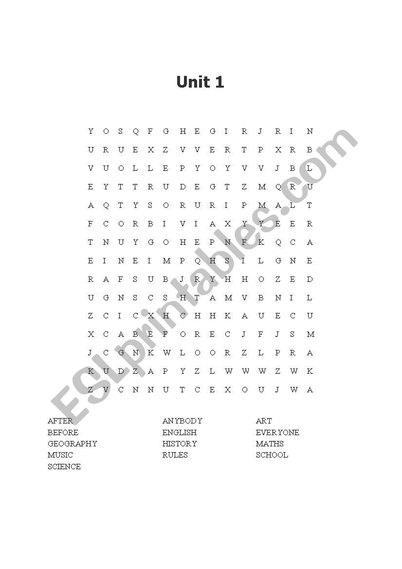 vocabulary puzzle worksheet