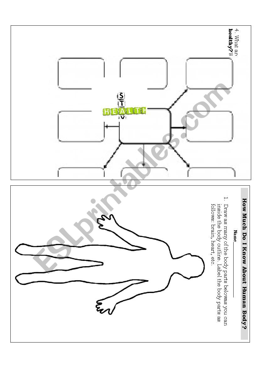 Human Body pre assessment Page 1