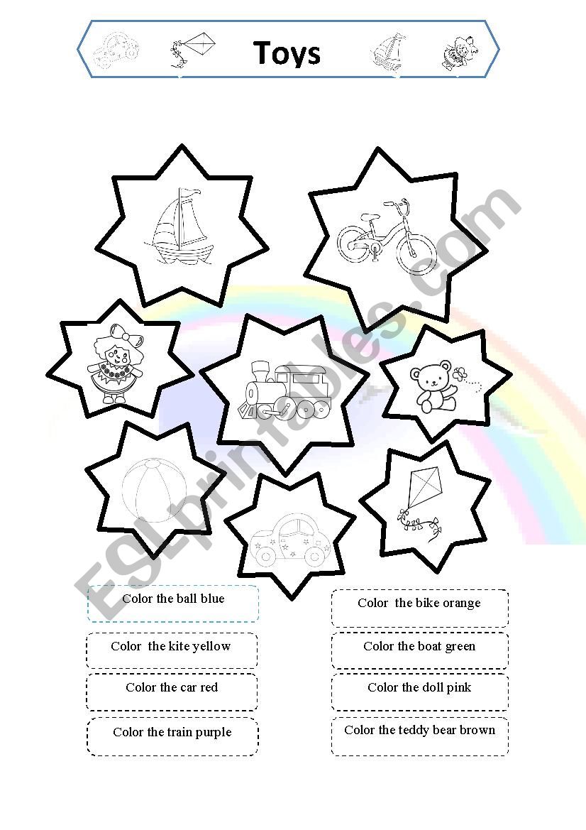 colours worksheet