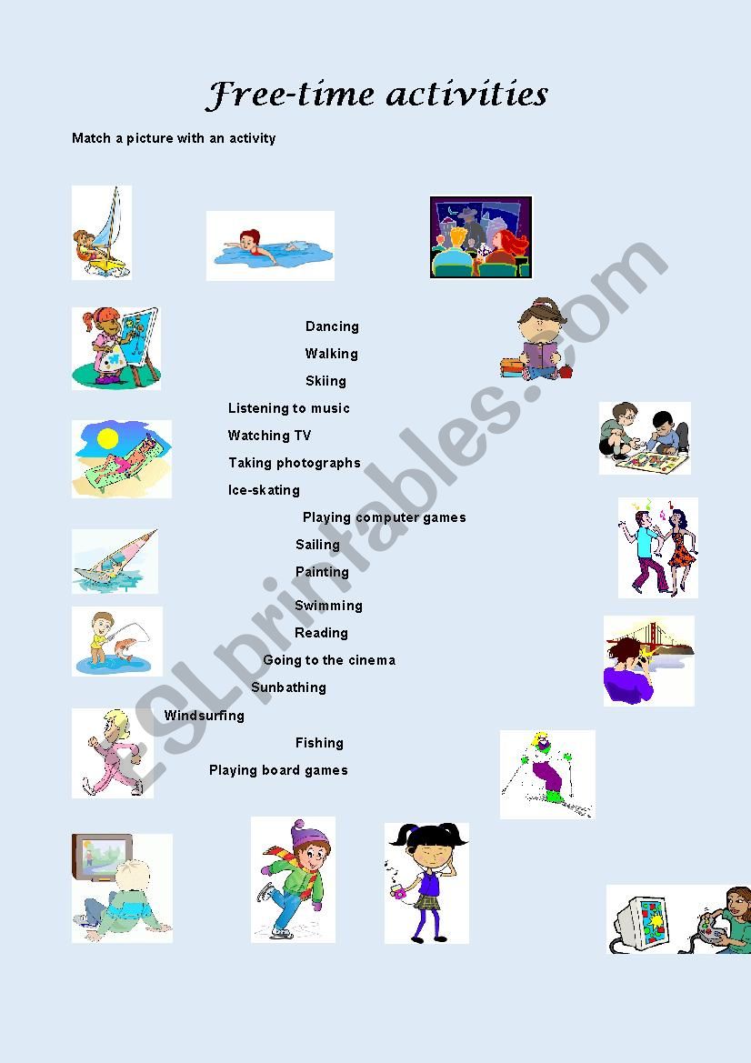 Free-time Activities worksheet