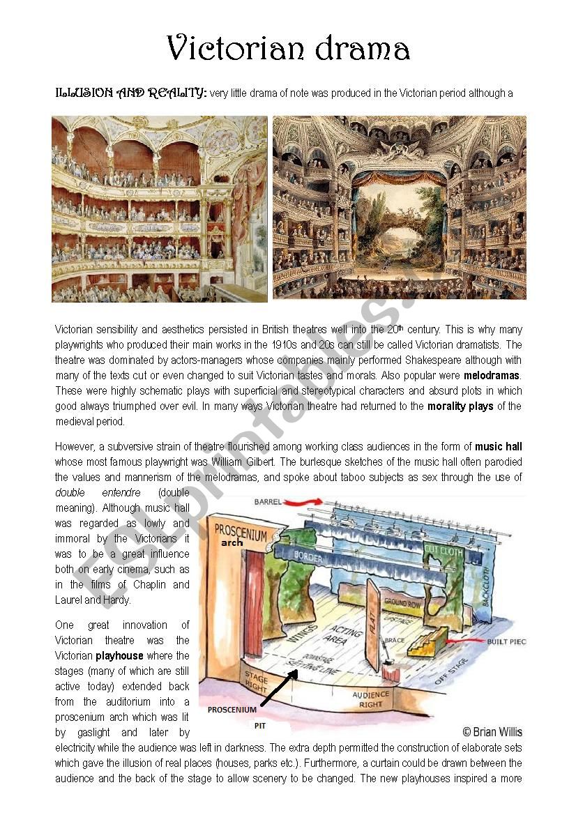 Victorian Drama worksheet