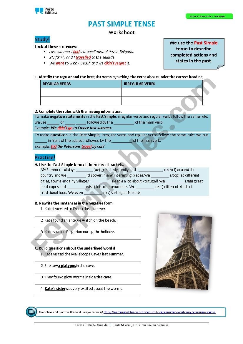 Grammar worksheet