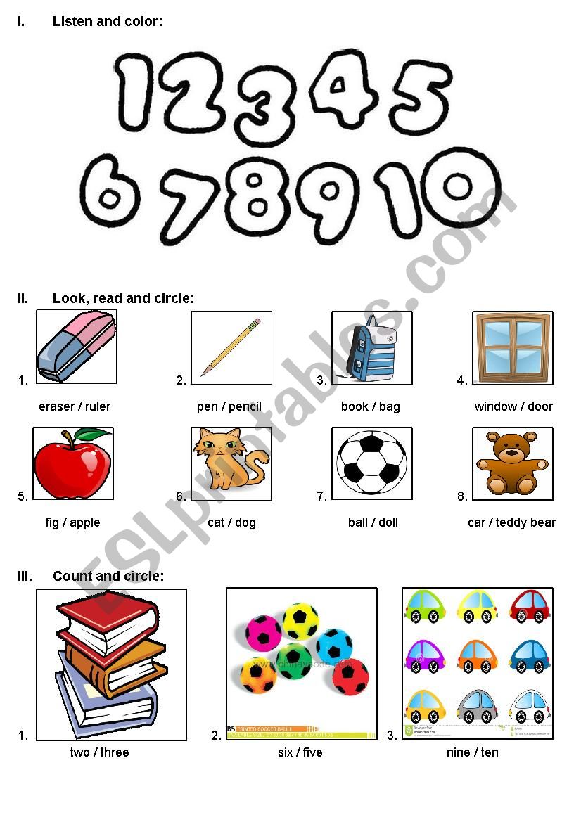 review colours, numbers, some toy word, preposition ....