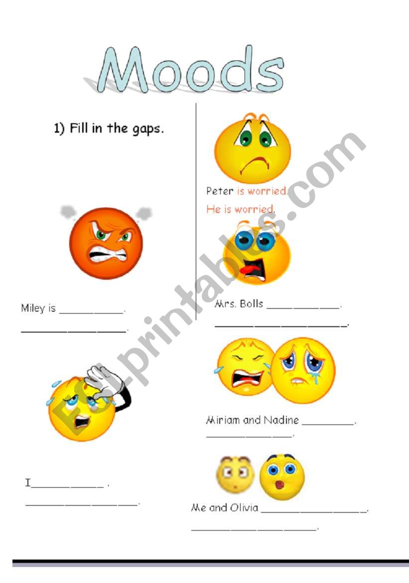 Feelings worksheet