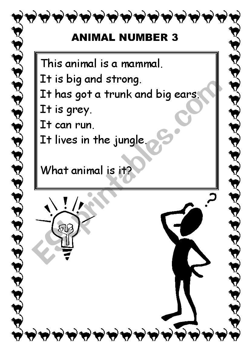 Animal 3 worksheet