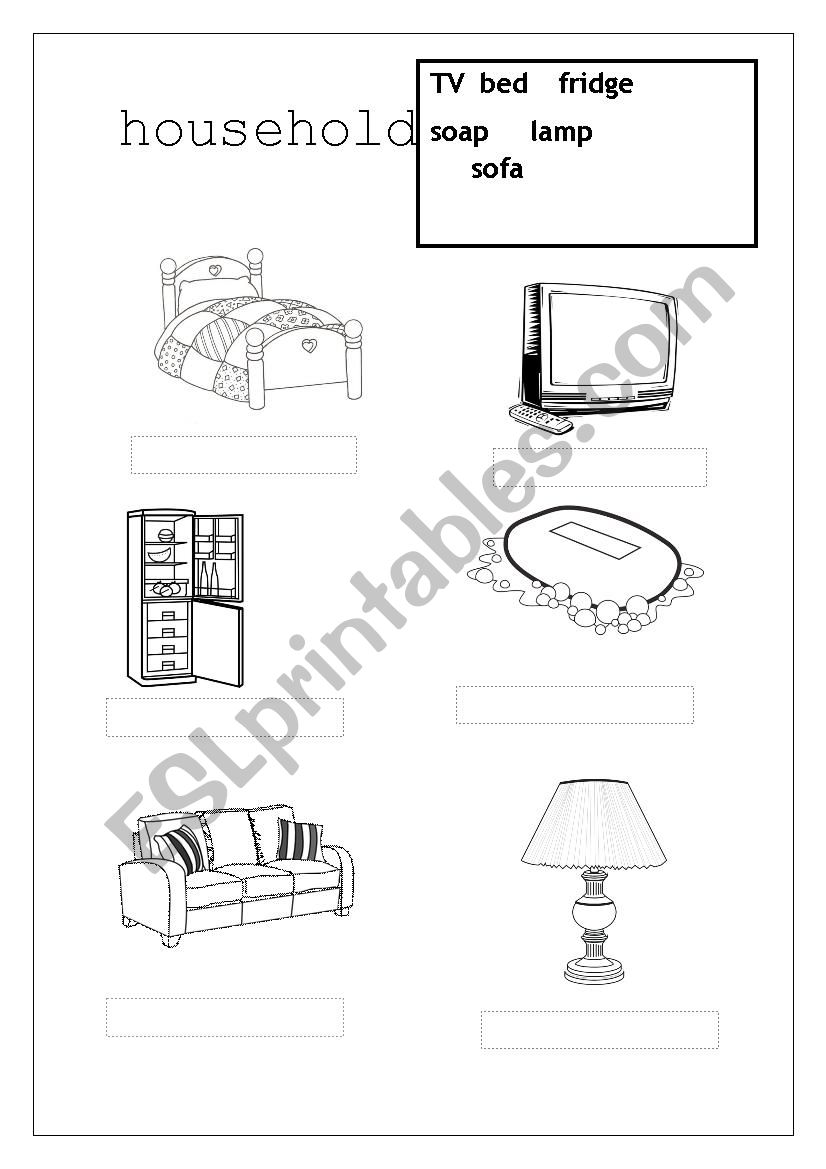 household worksheet