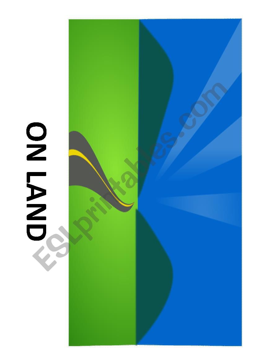 Air, Land or Water - flashcards