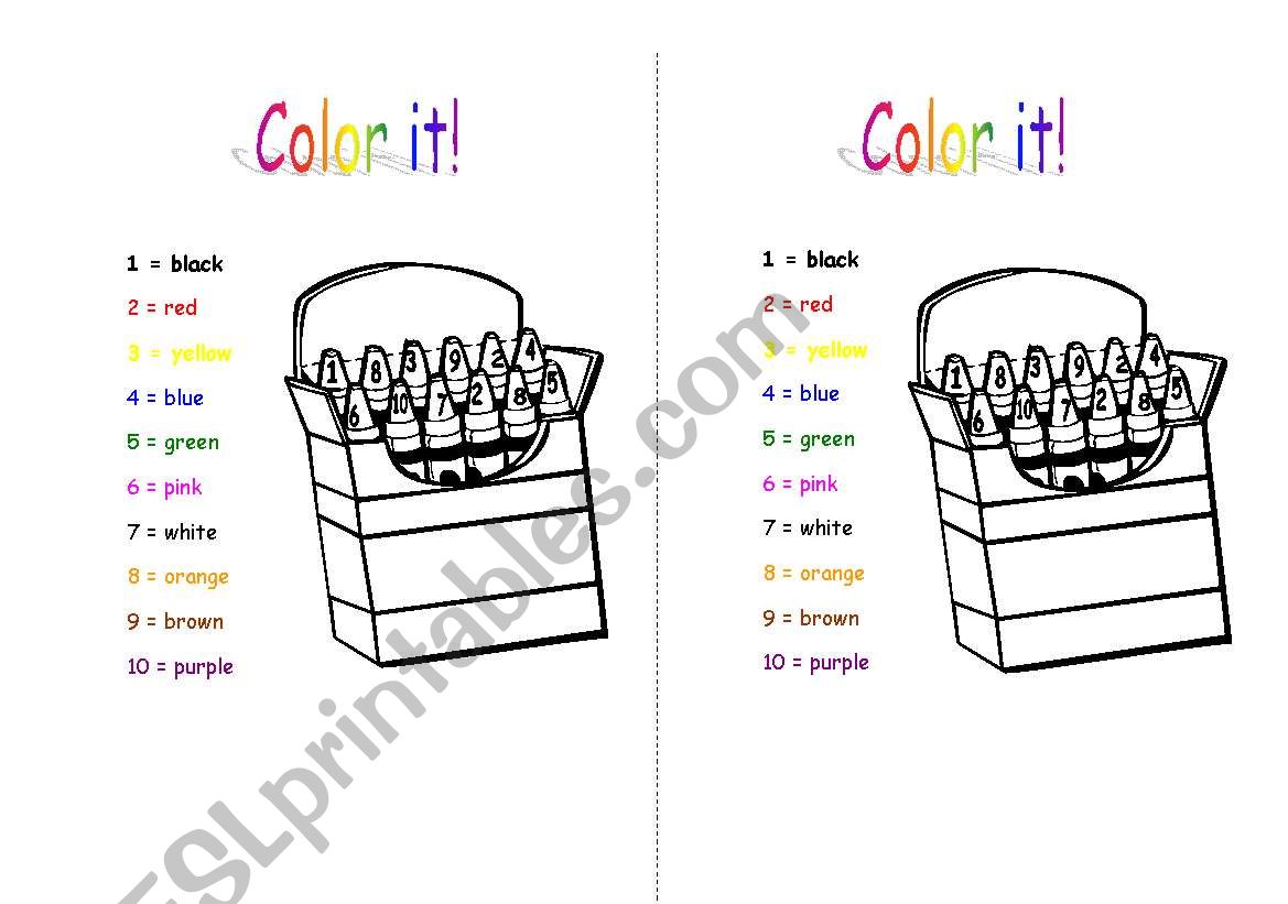 Color it! worksheet