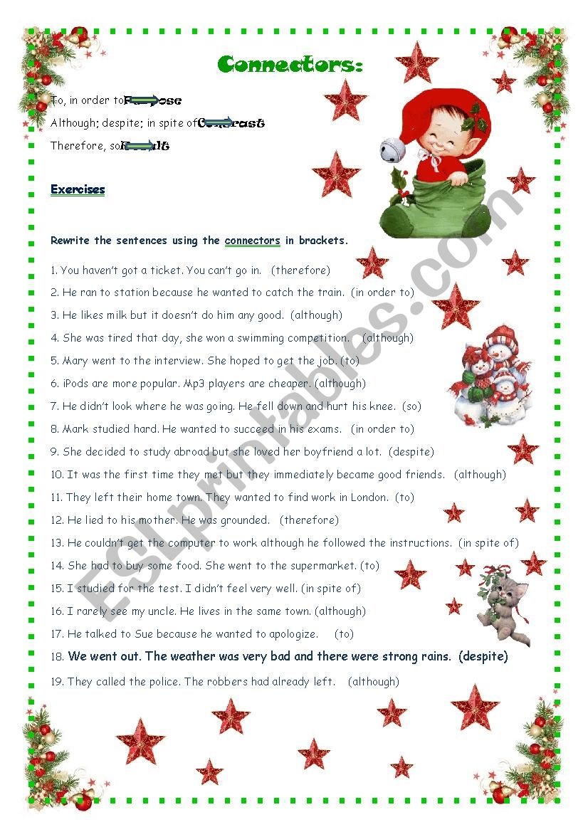 sentence-connectors-esl-worksheet-by-ameliajesus