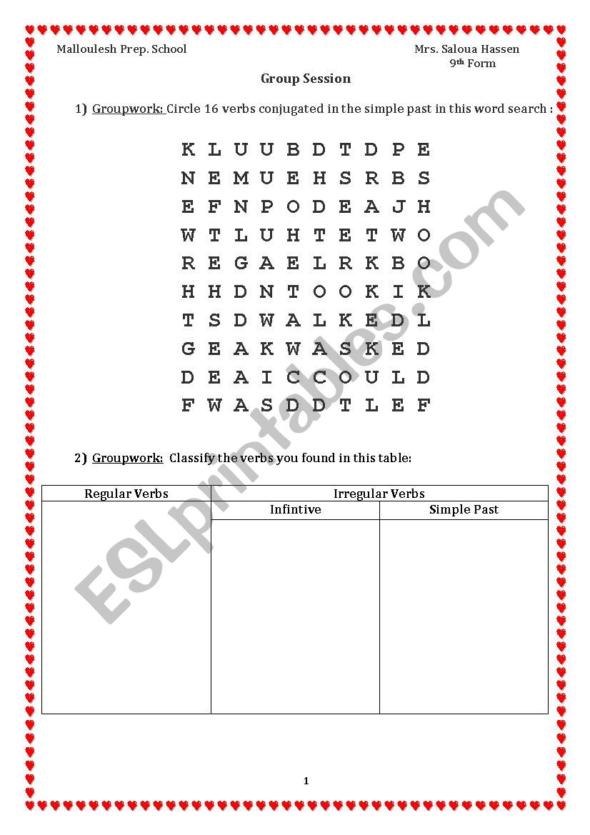 First Day At School worksheet