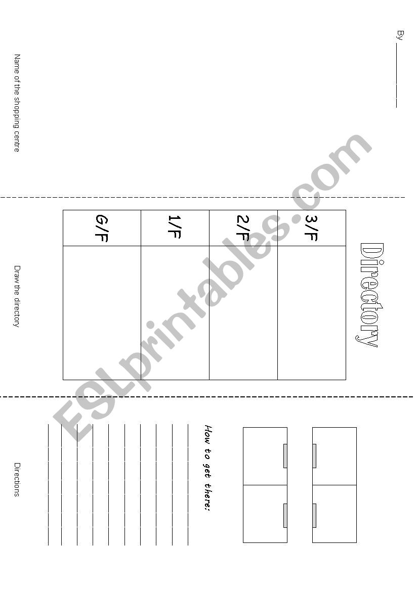 Design a leaflet worksheet