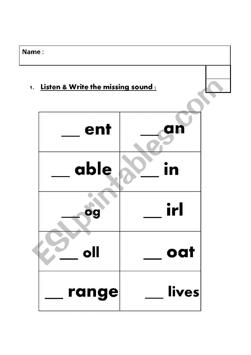 litters worksheet