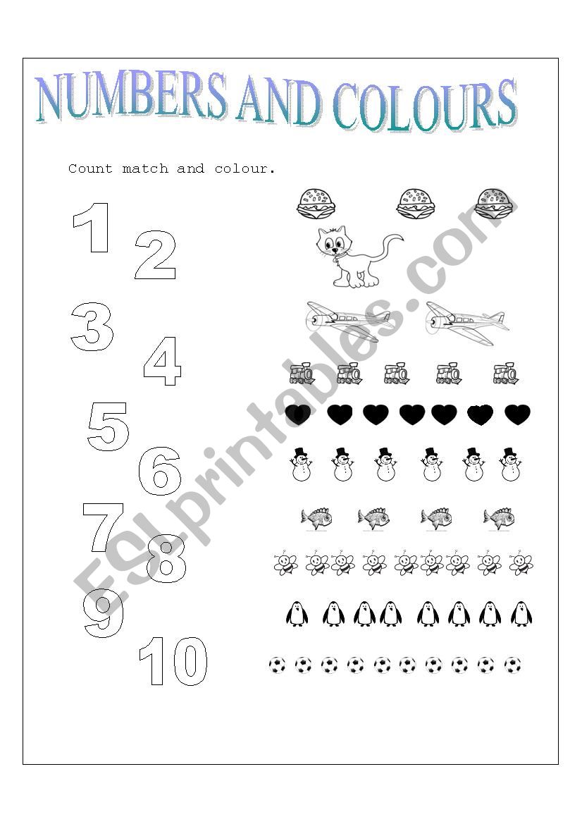 NUMBERS  worksheet