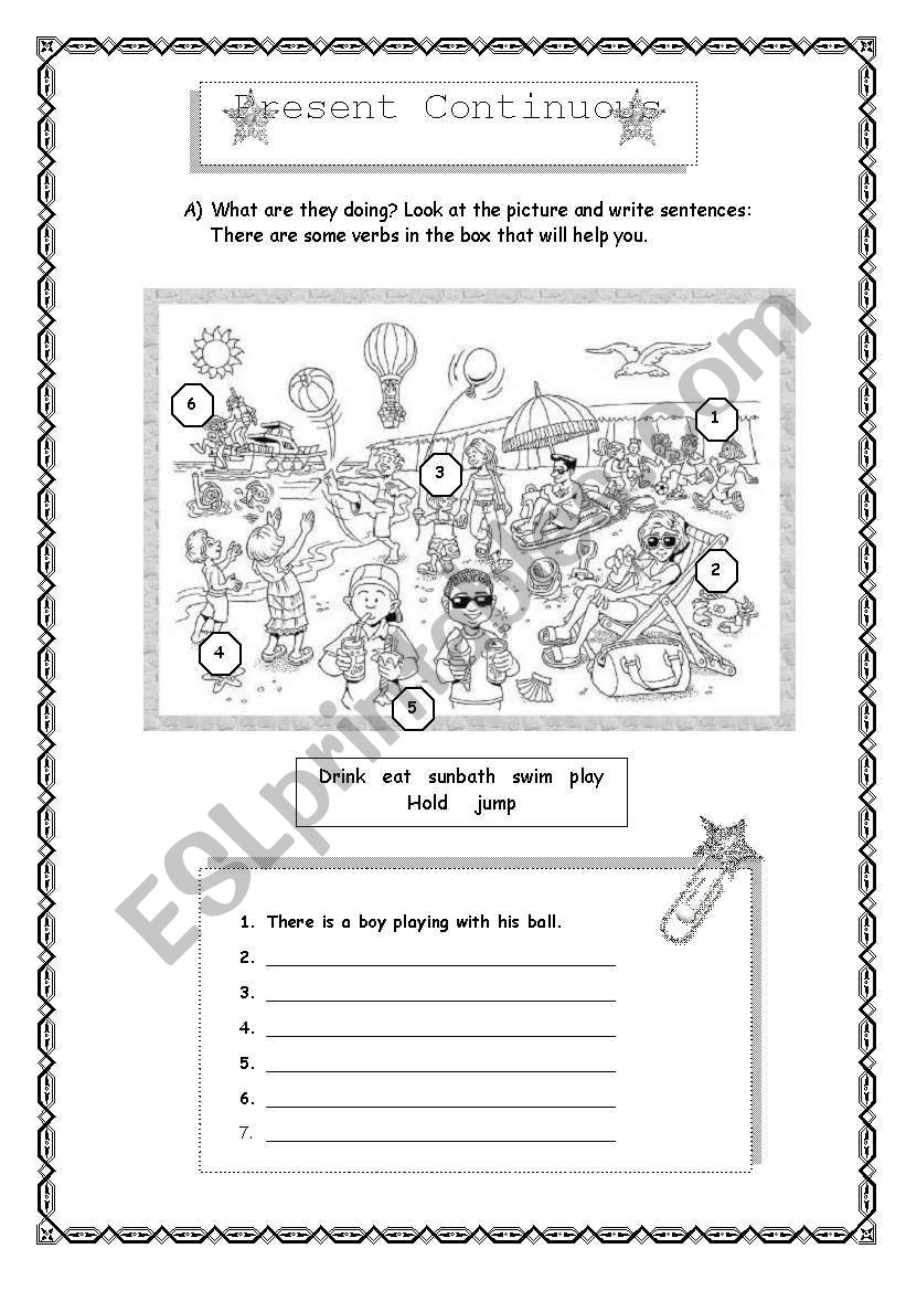 What are they doing? worksheet