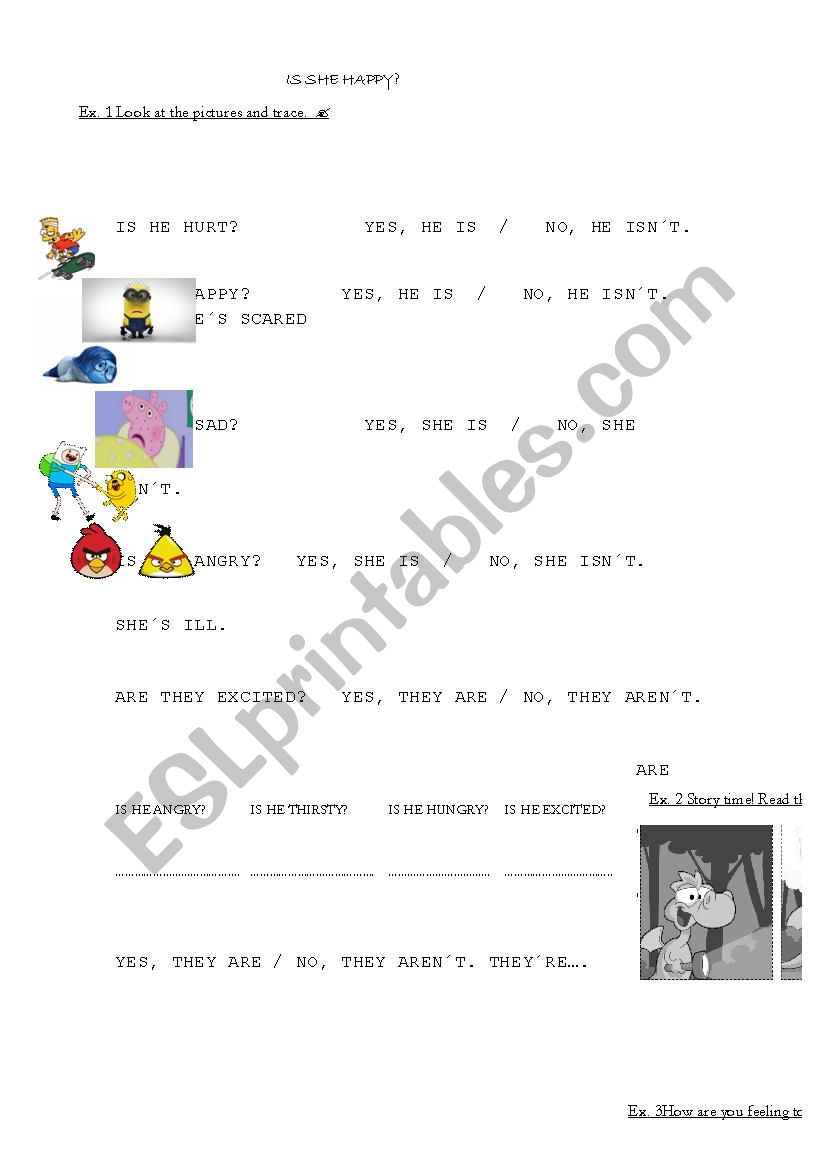 Feellings worksheet