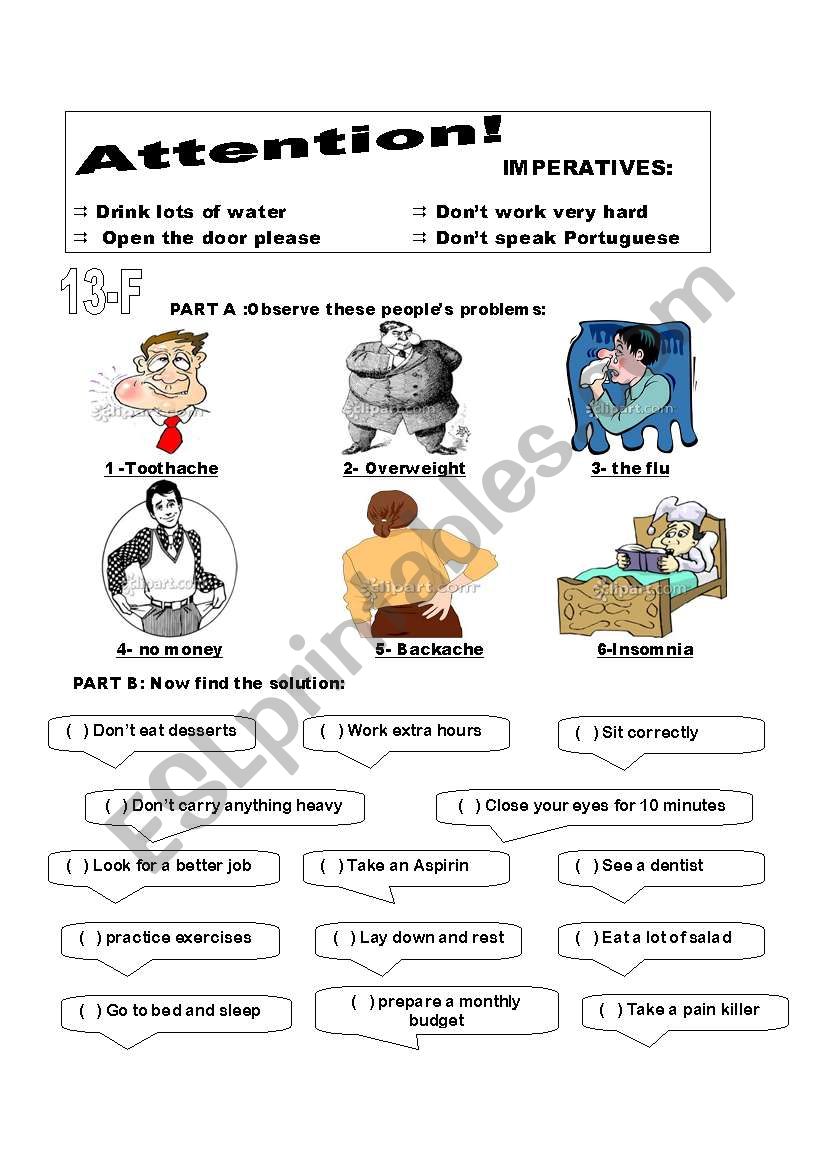 imperatives worksheet