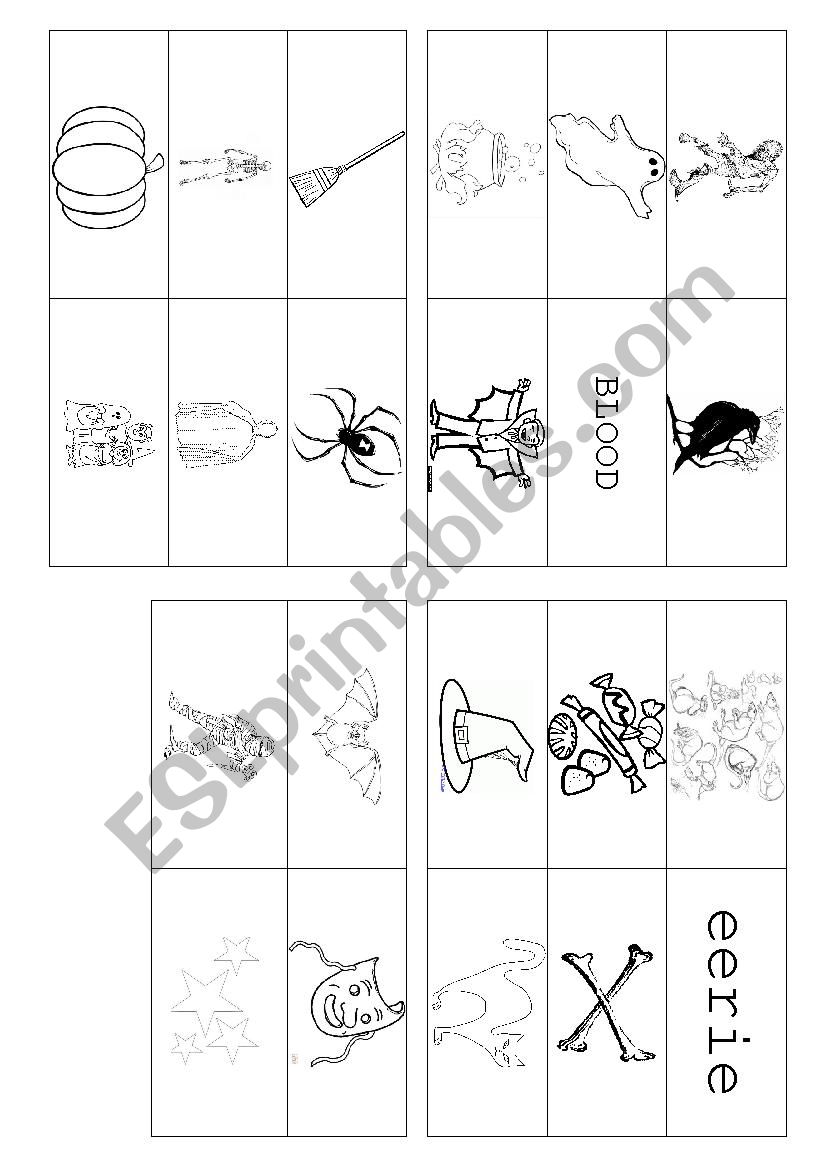 bingo Halloween - picture cards