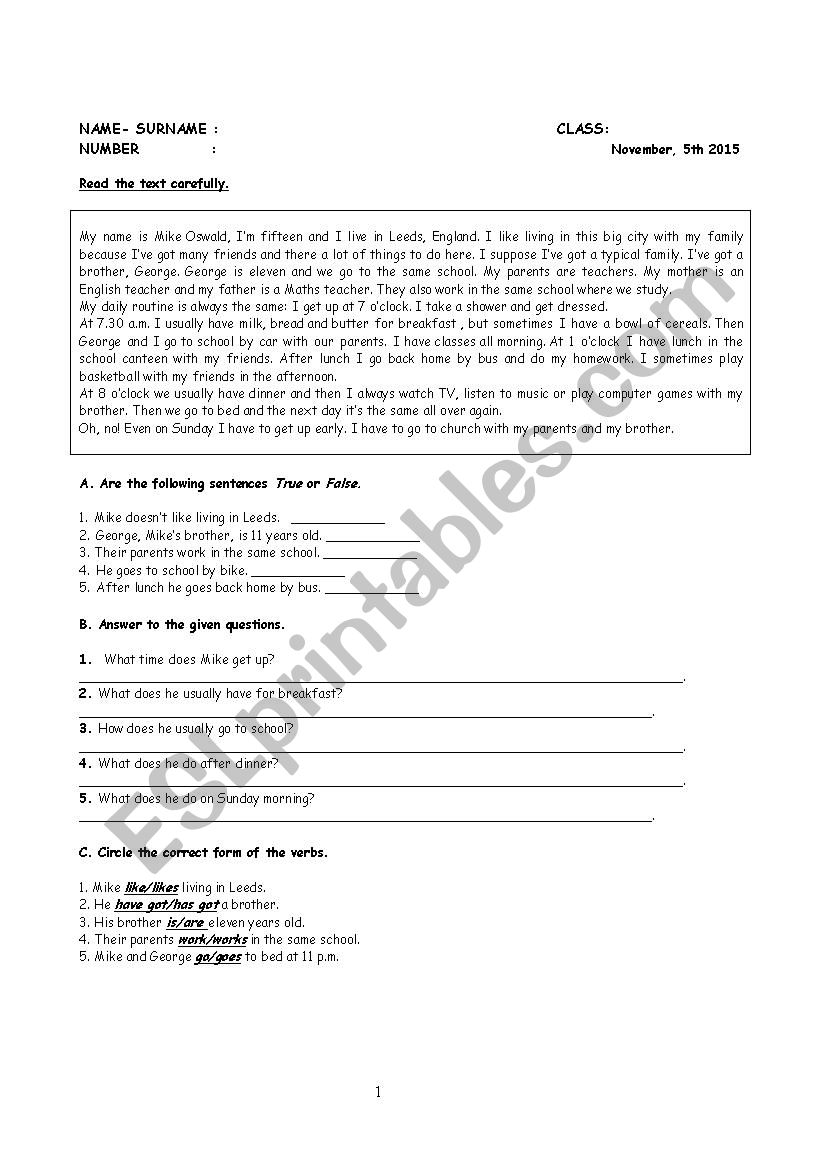 exam for 12th classes worksheet