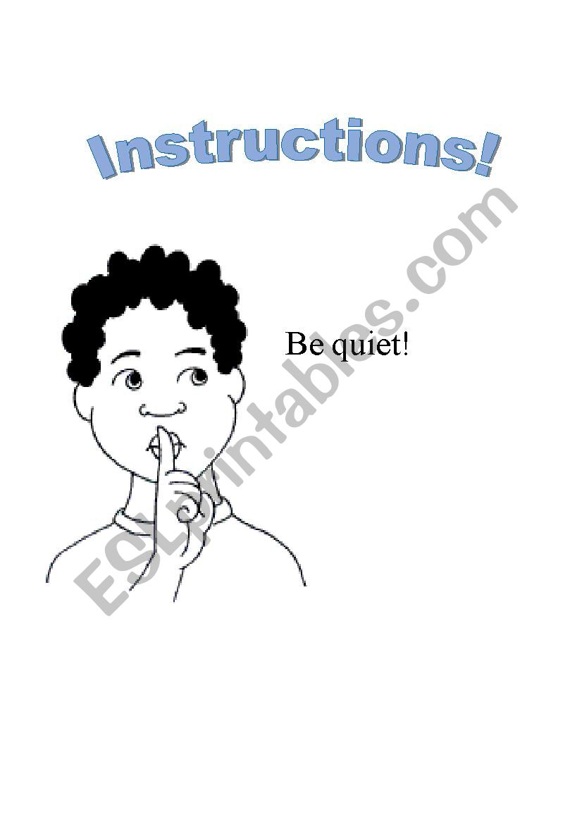 Instructions worksheet