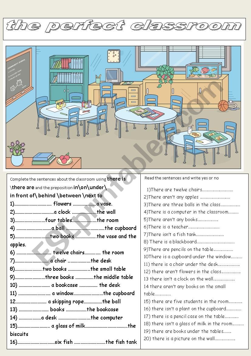 the perfect classroom worksheet