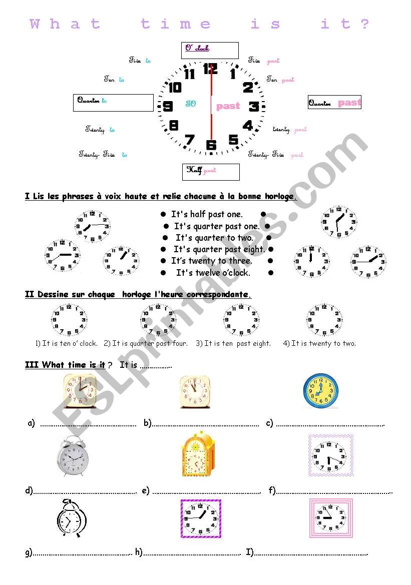 Time worksheet