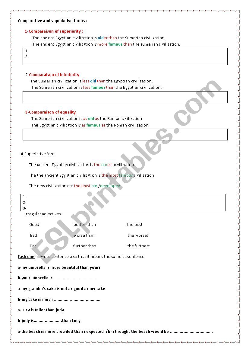 Grammar lesson worksheet