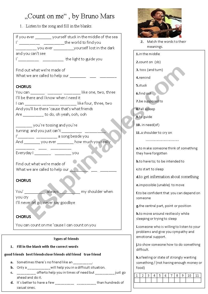 If clauses - listening worksheet