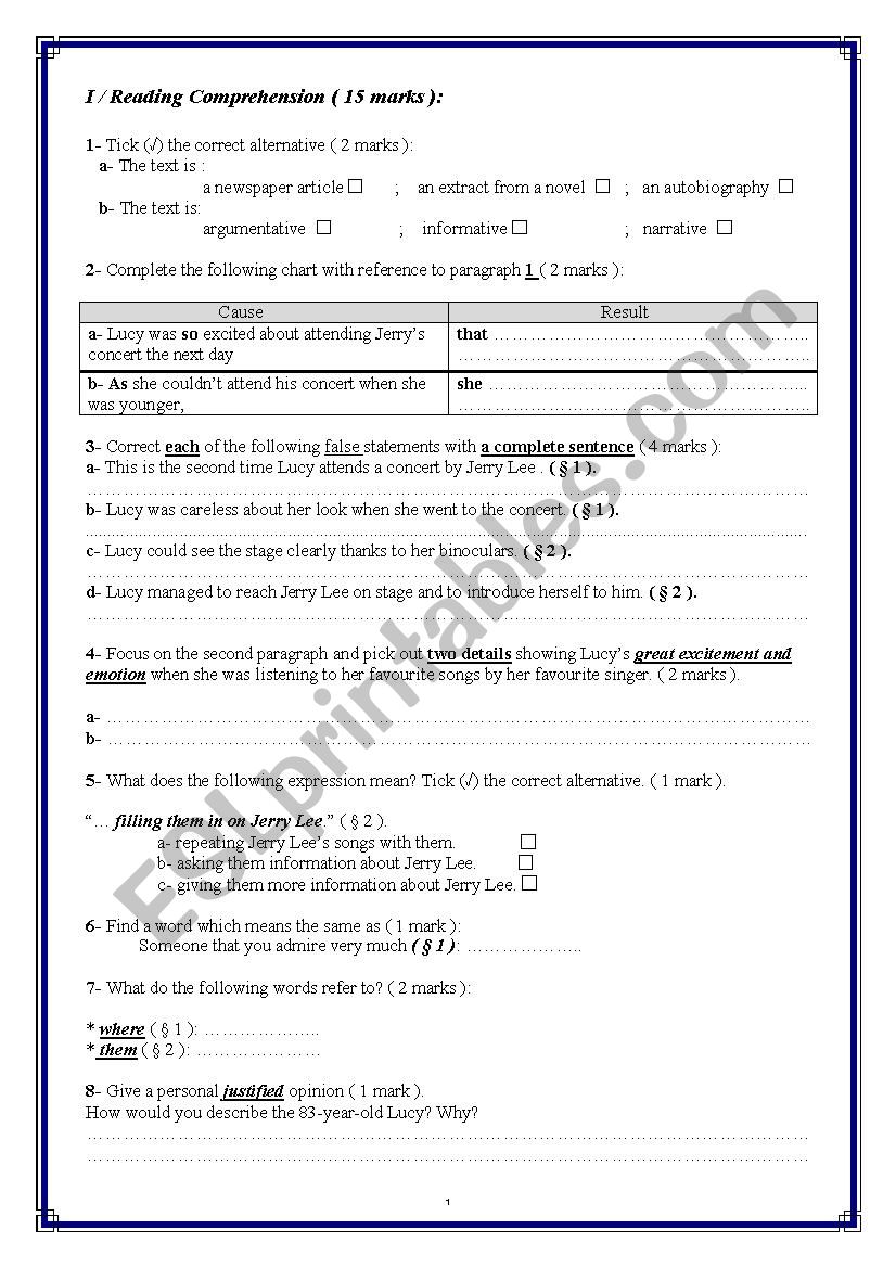 END-OF-TERM TEST N 1 4th FORM ARTS
