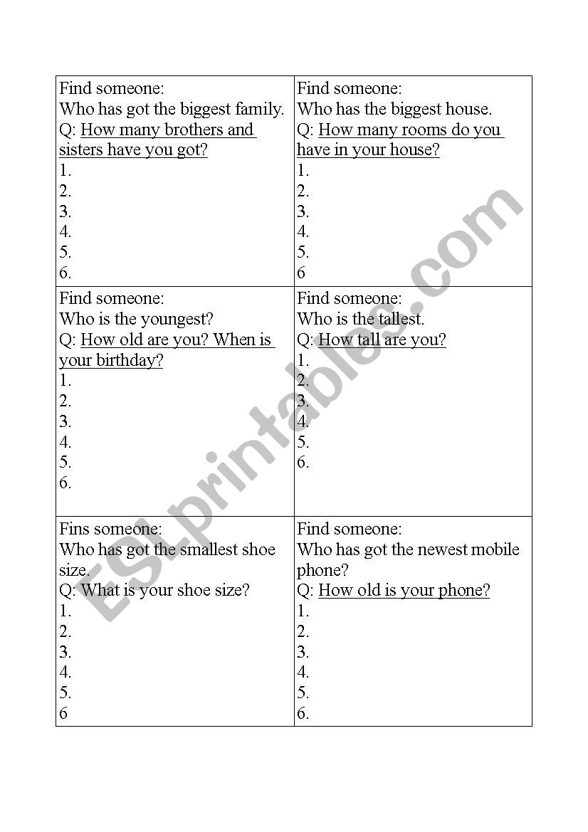 Find someone who_adjectives worksheet