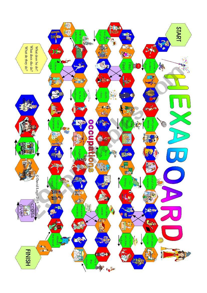 Hexaboard: A Magical Board Game (Occupations)