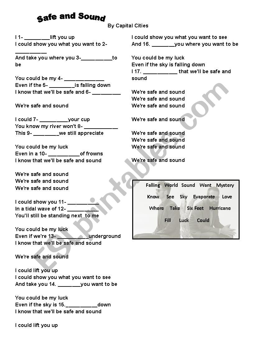 Safe and Sound  worksheet