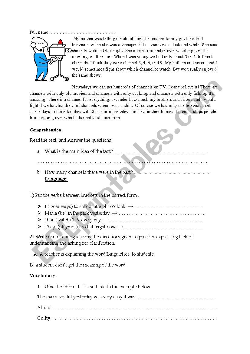 Quiz  worksheet