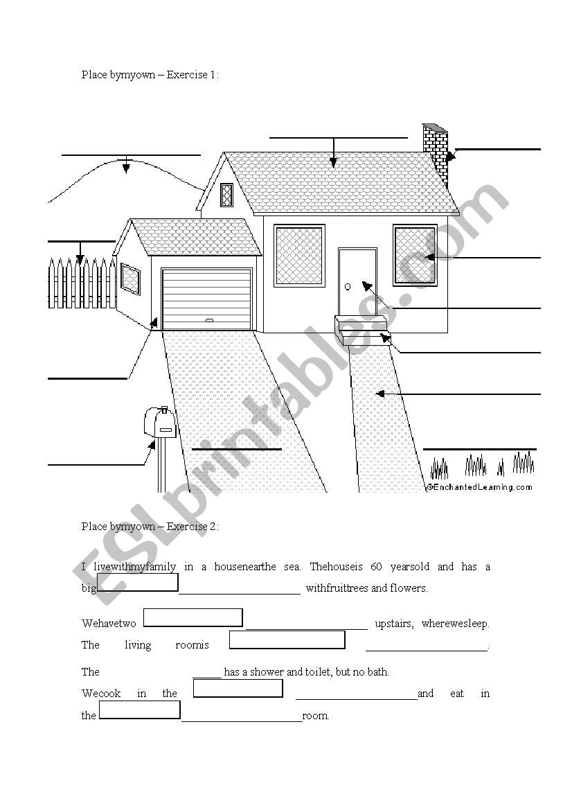 Place by my own worksheet
