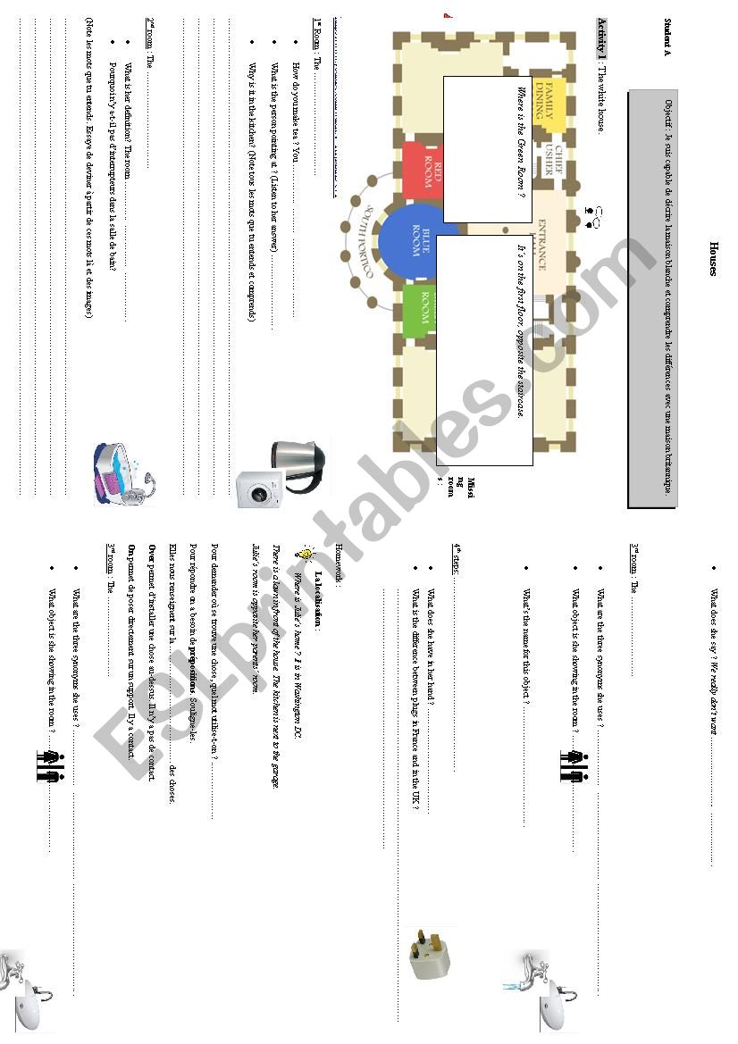 British houses worksheet