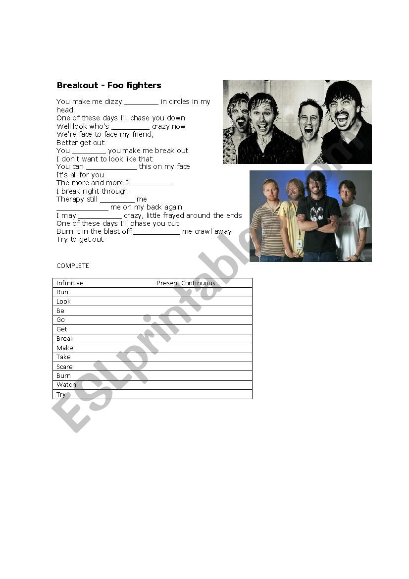 Breakout worksheet